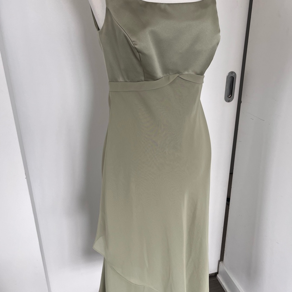 Sage Green Women's Dress- Alfred Angelo - Picture 3 of 12